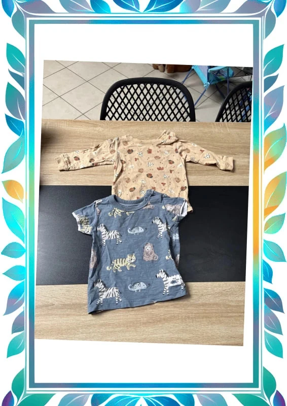 T shirt manches longues et courtes 12 mois 80cm